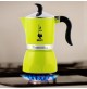 Caffettiera Bialetti moka Fiammetta Lime 3 tazza tazze alluminio